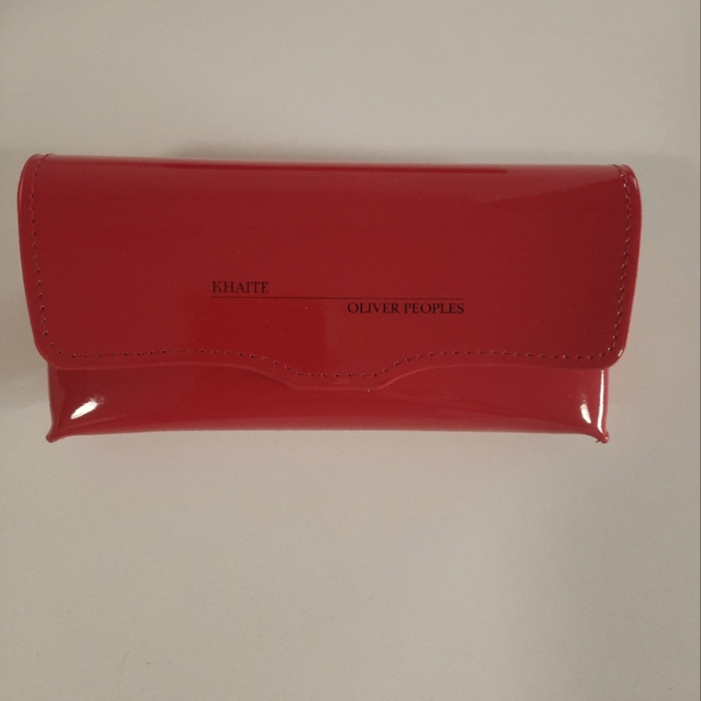 Khaite X Oliver Peoples Red Women's Eyeglass Case With Box.